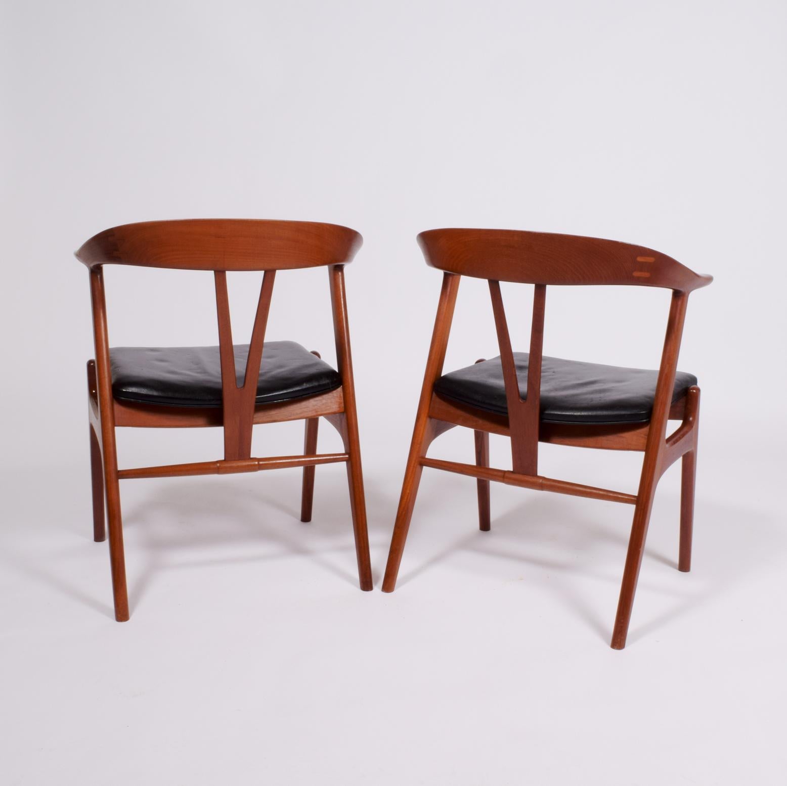 Norwegian Pair of Armchairs by Torbjorn Afdal for Bruksbo