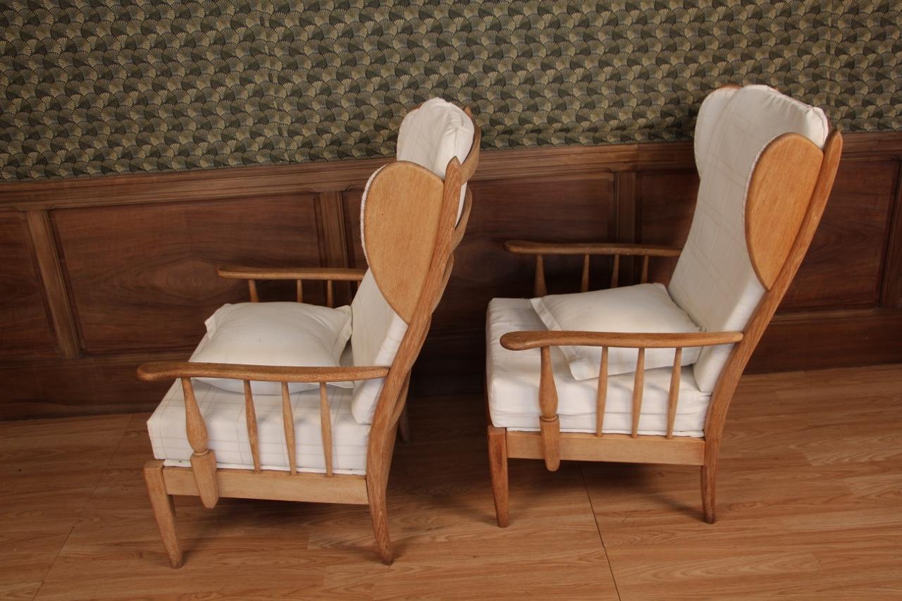 Wood pair armchair 1950  For Sale