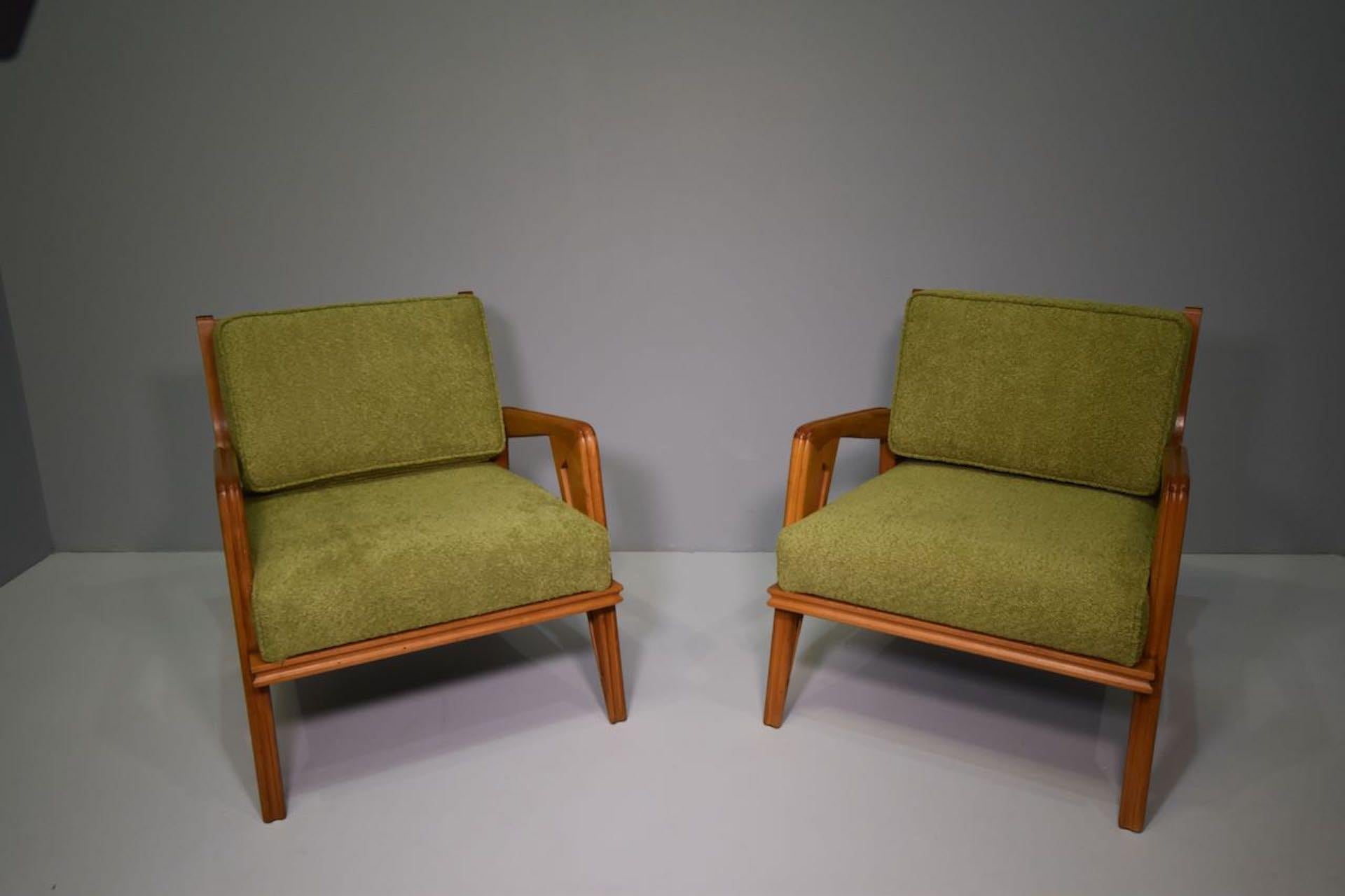 Pair  Armchairs and Sofa Franco Campo & Carlo Graffi Appelli & Varesio Edition For Sale 10