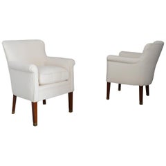 Pair of Armchairs Art Deco Attribute to Paul Follot in Briar Wood and Textile