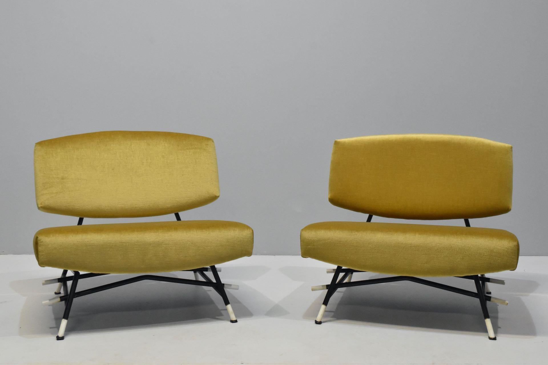Paar Sessel Ico Parisi für Cassina, Italien, Mitte des Jahrhunderts, „Modell 865“, 1955 im Angebot 6