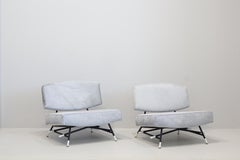 Pair Armchairs Ico Parisi for Cassina, Italian Midcentury, "Model 865", 1955