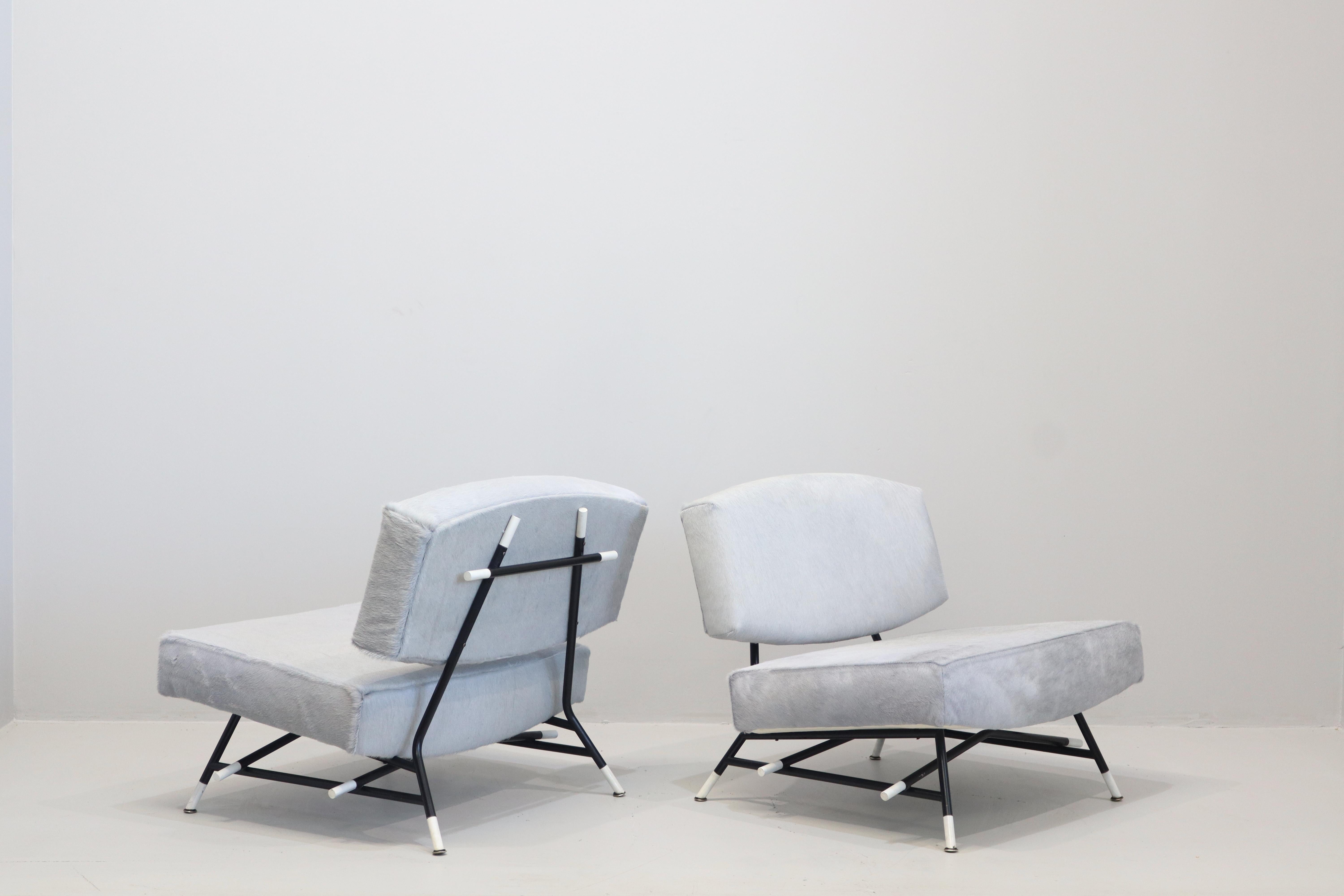XX secolo Coppia di poltrone Ico Parisi per Cassina, metà del secolo scorso, 