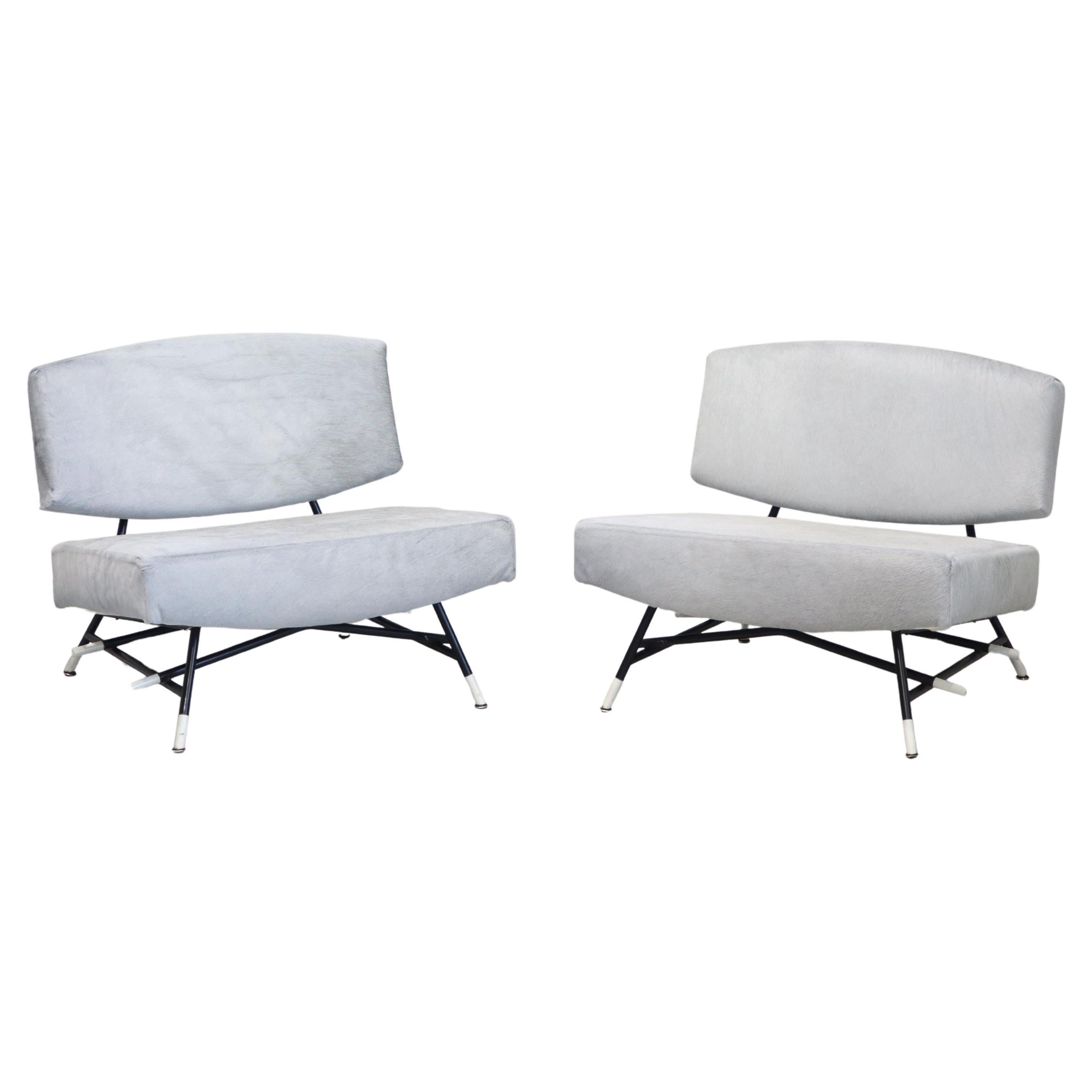 Coppia di poltrone Ico Parisi per Cassina, metà del secolo scorso, "Model 865", 1955 in vendita