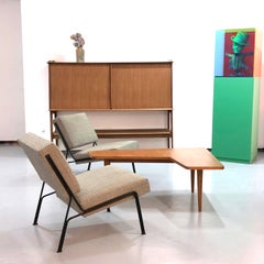 Poltrona A.R.P. in acciaio e tessuto di Pierre Guariche, Airborne, 1953