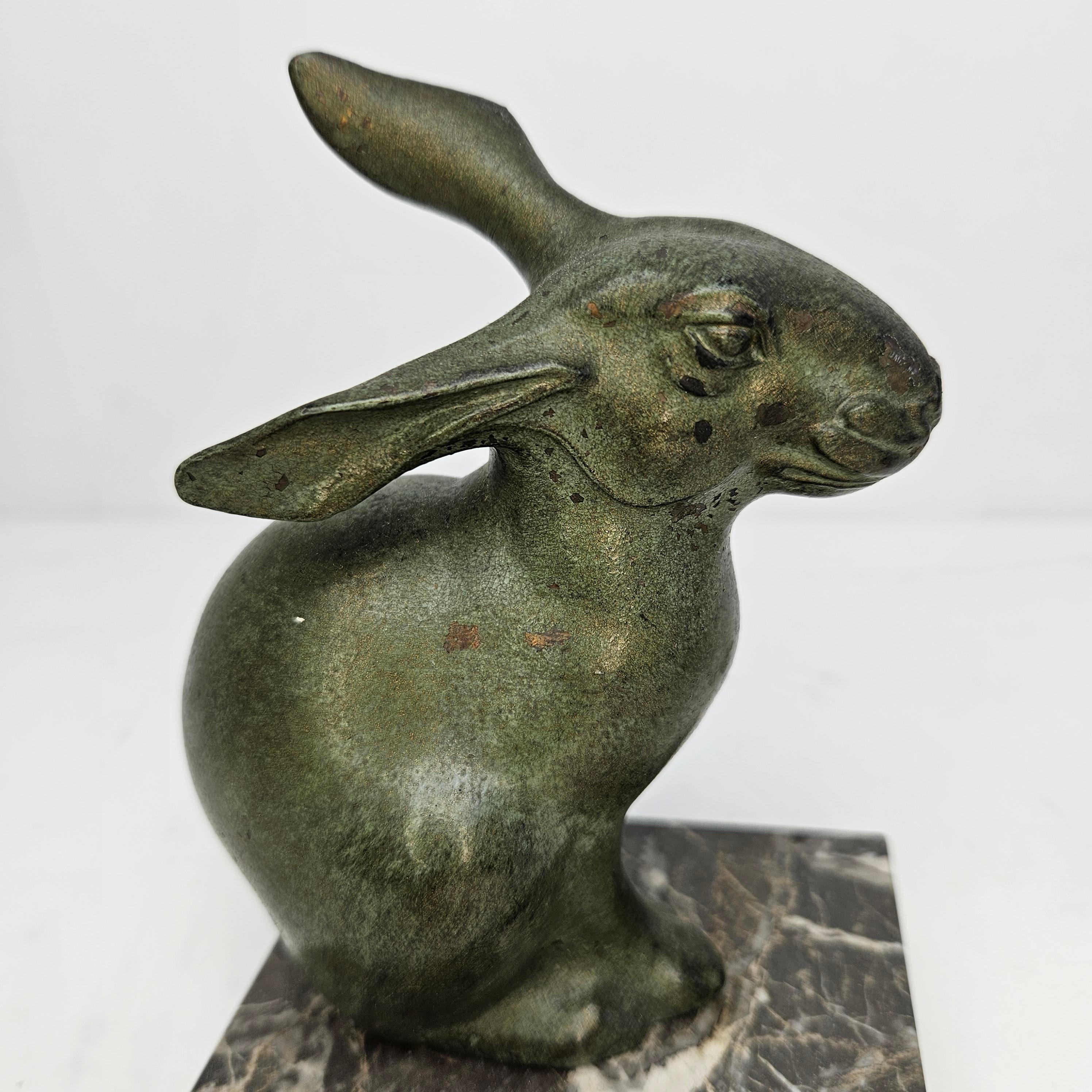 Pair Art Deco Bookends with Harer by Marti Font, 1920-1930 For Sale 2