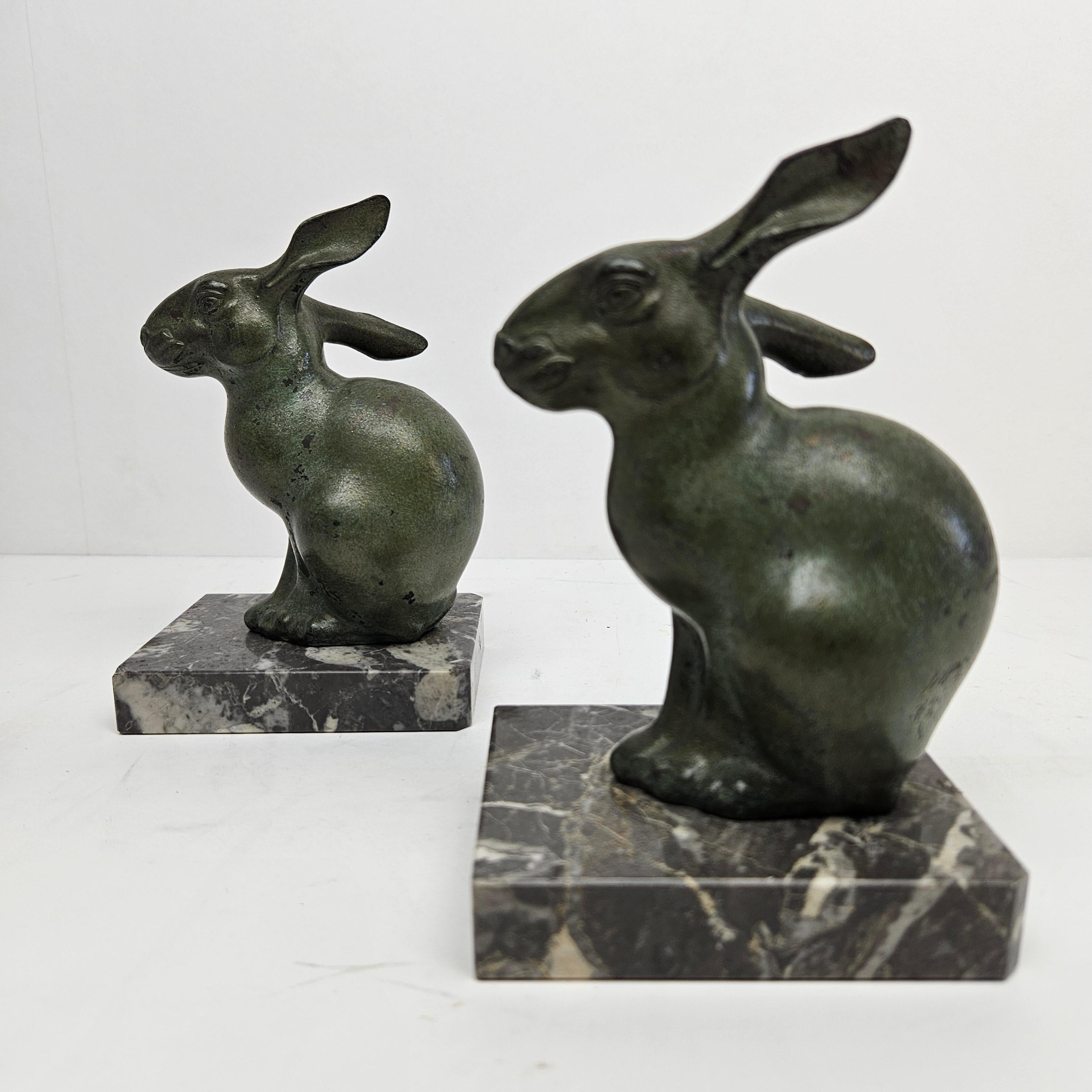 Early 20th Century Pair Art Deco Bookends with Harer by Marti Font, 1920-1930 For Sale