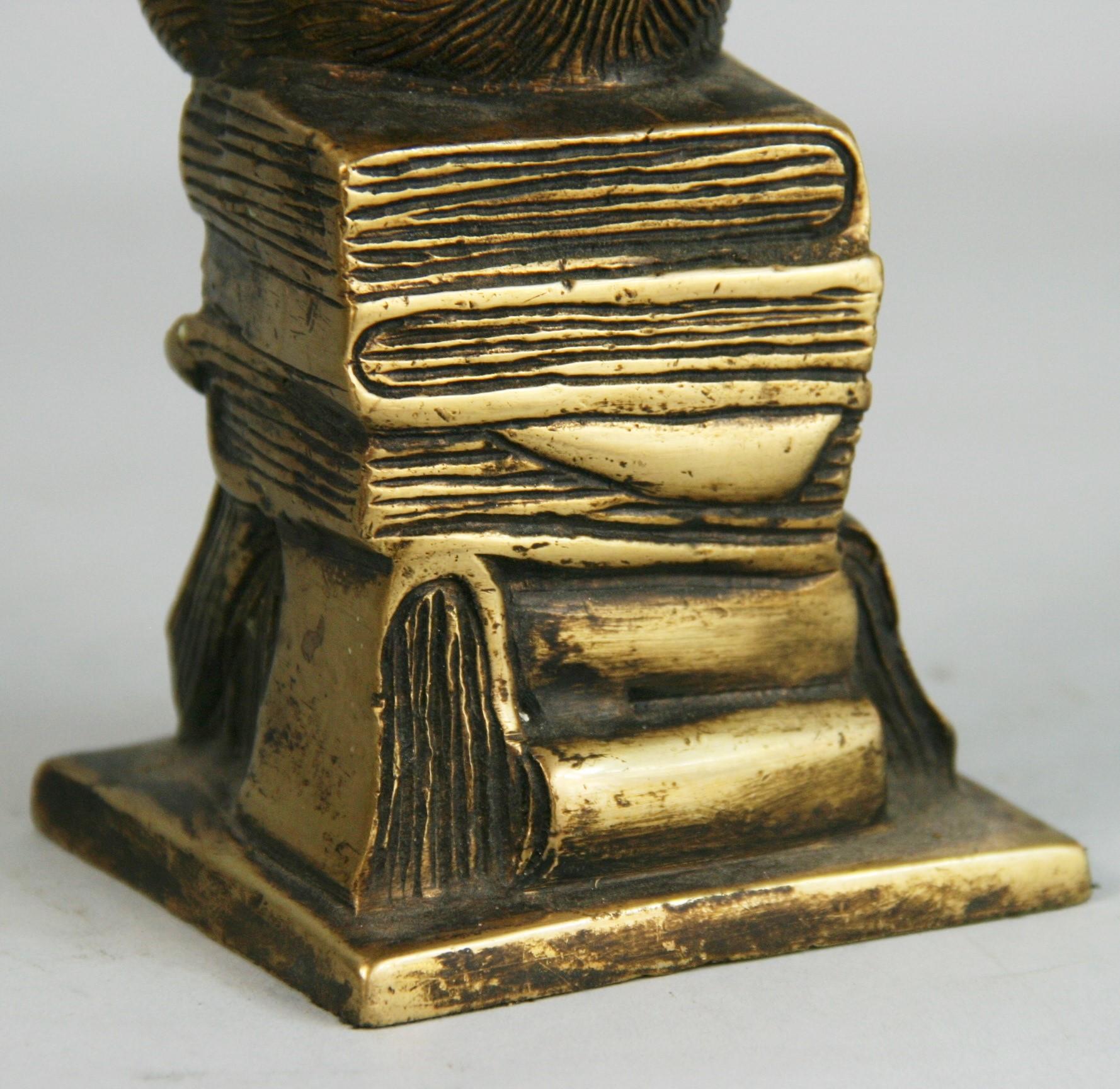 Mid-20th Century Pair Art Deco Bronze Monkey Bookends/Sculptures