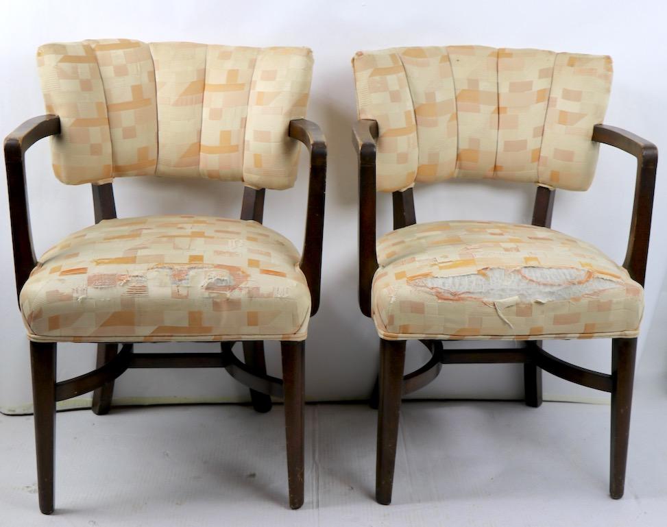 American Pair of Art Deco Chairs after Rohde For Sale