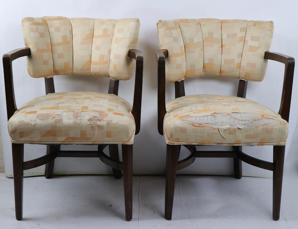 Pair of Art Deco Chairs after Rohde In Good Condition For Sale In New York, NY