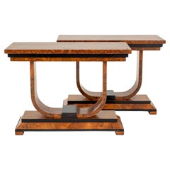 Pair Art Deco Console Tables Period 1930s