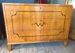 Pair of Art Deco Inlaid Commodes