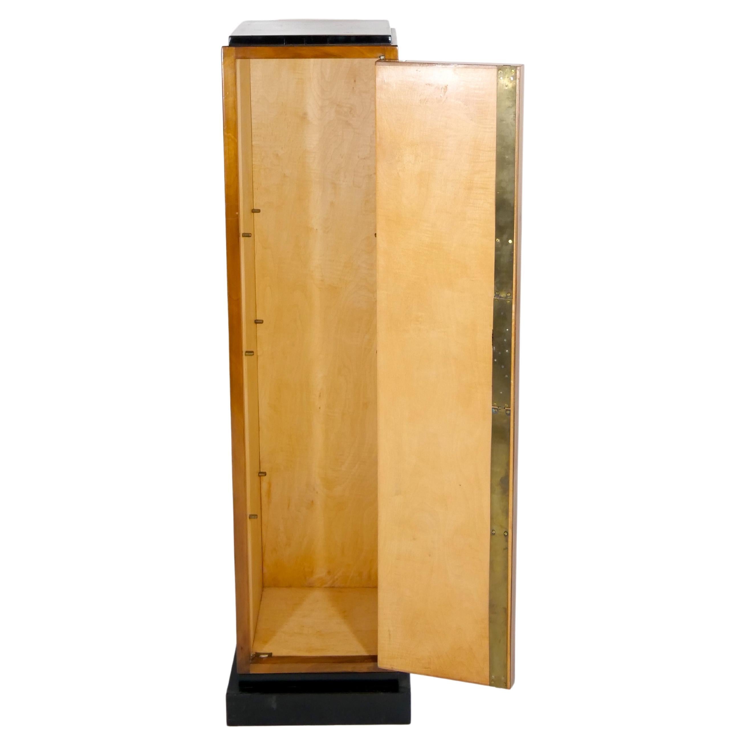 Pair Art Deco Mahogany Cabinet Pedestals  5