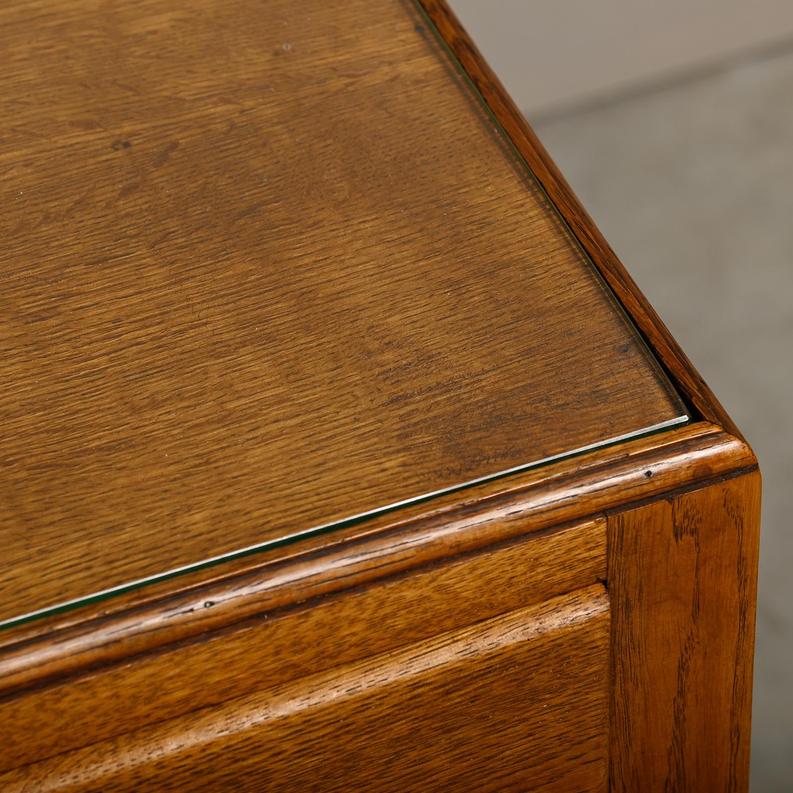 Pair Art Deco Nightstands or Bedside tables, Dutch, 1930's 9