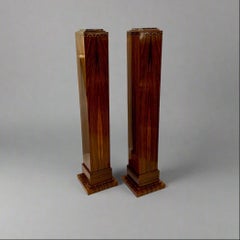 Pair Art Deco Period Pedestal Columns France circa 1930