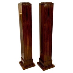 Pair Art Deco Period Pedestal Columns France circa 1930