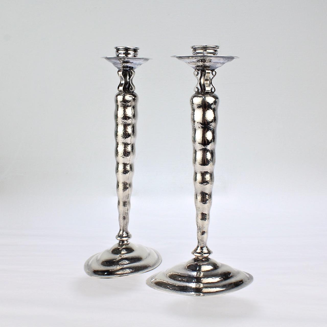 reed and barton silver candle holders