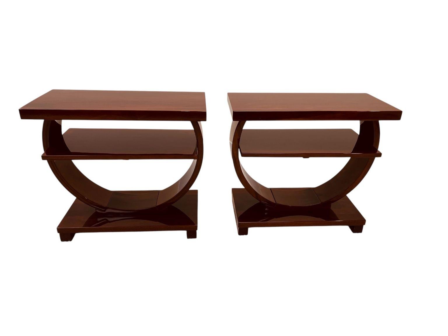 Pair Art Deco  Side Table by Modernage Furniture Company, Circa 1930's For Sale 6