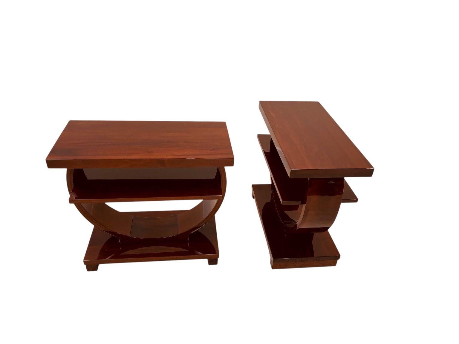 Pair Art Deco  Side Table by Modernage Furniture Company, Circa 1930's For Sale 2