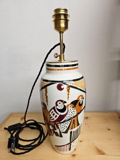 Pair Art Deco Table Lamps Luneville France