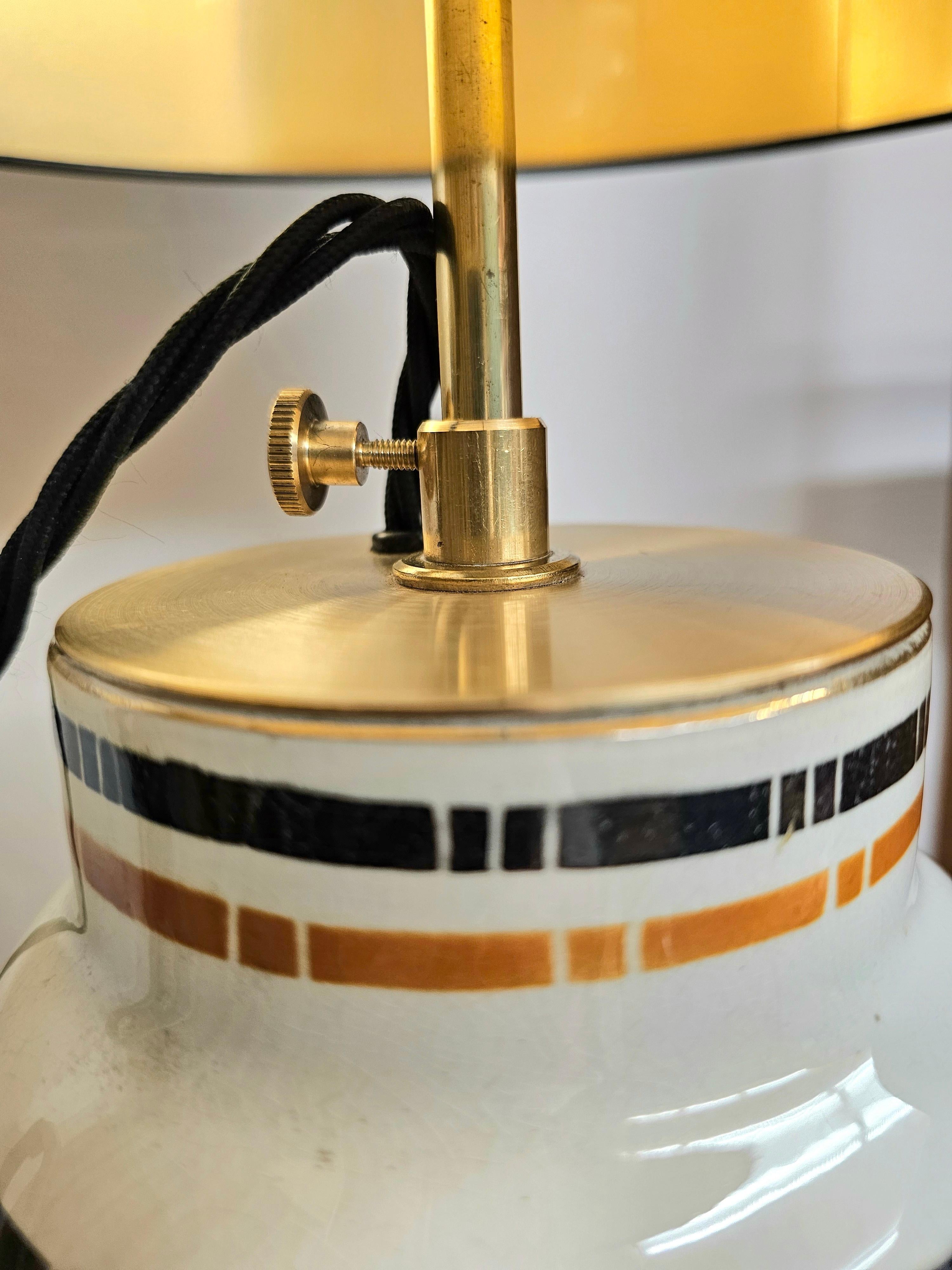 Francese Coppia di lampade da tavolo Art Deco Luneville Francia in vendita