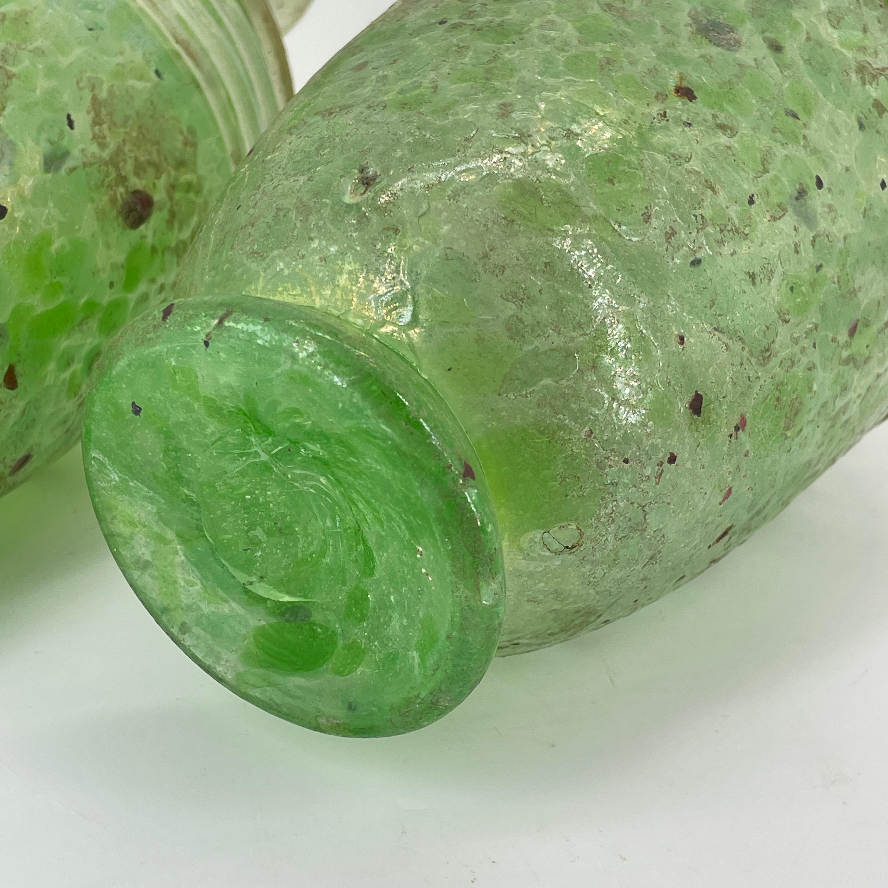 Paar Kunstglasvasen mundgeblasen romanisch wie Scavo Cenedese Venini Murano im Angebot 8