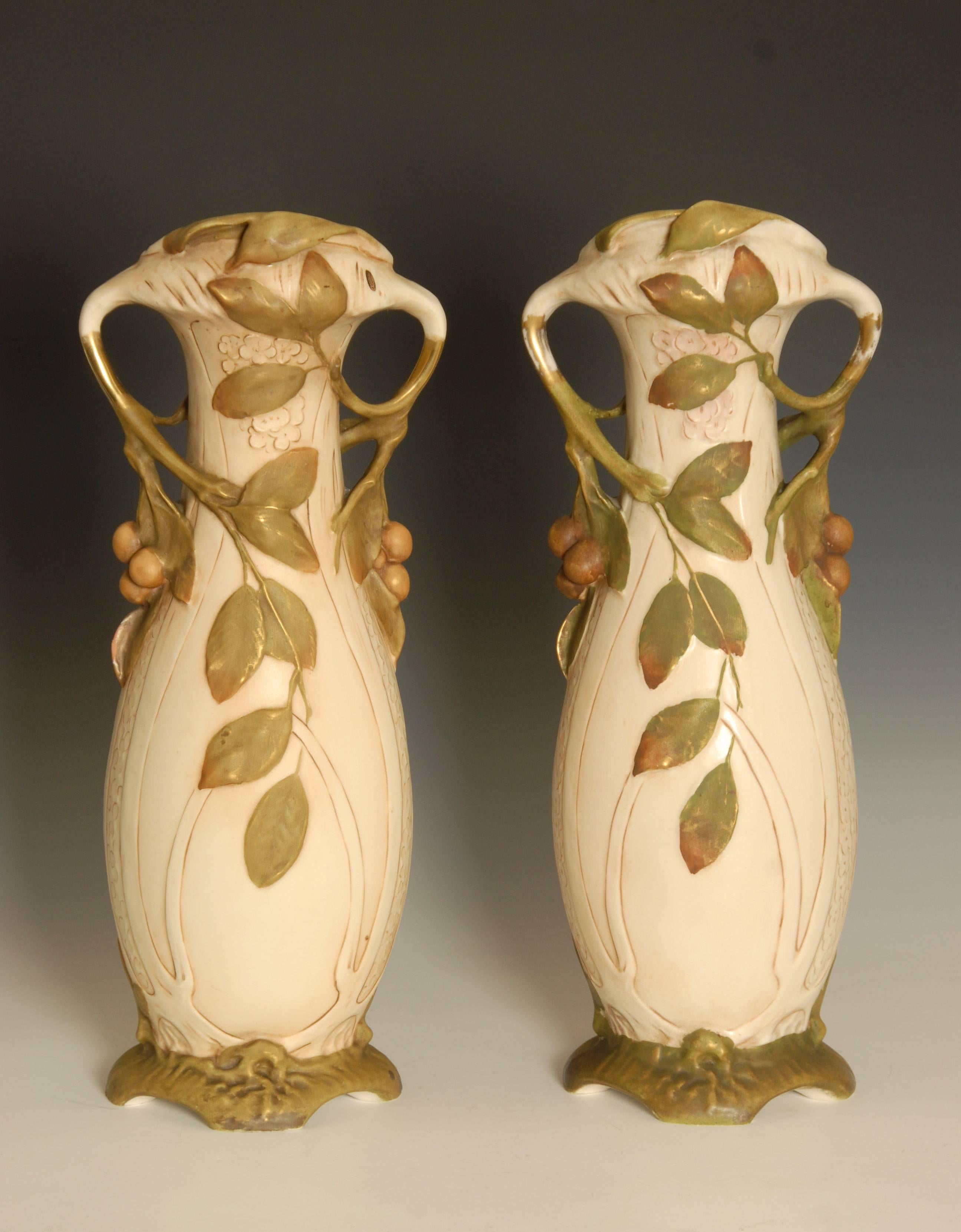 vase art nouveau royal dux