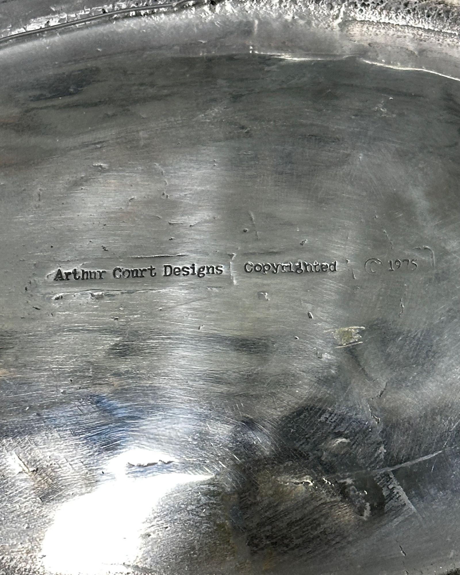 Pair Arthur Court Polished Aluminum Fish Tray/Serving Platter, 1975 For Sale 4