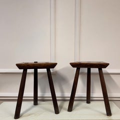 Pair Ash Stools