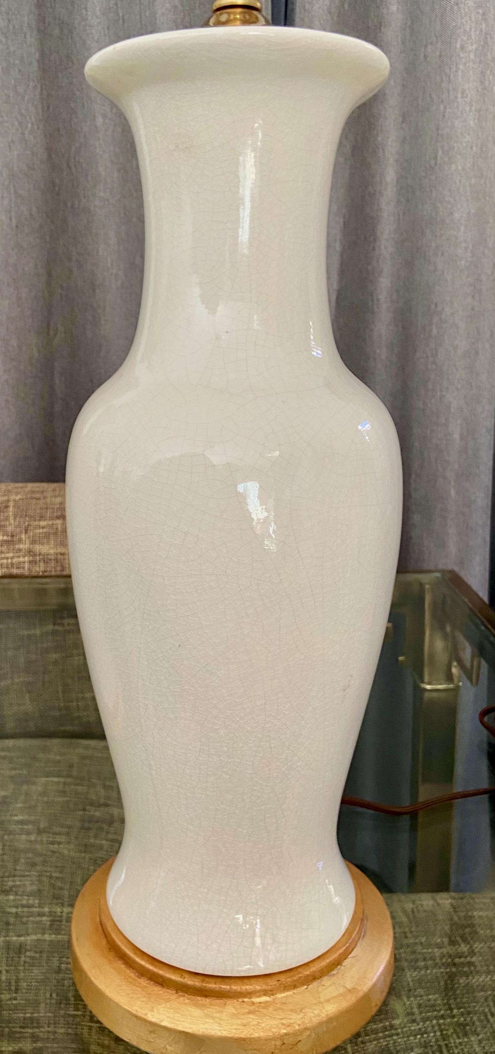 Pair Asian White Blanc De Shine Porcelain Table Lamps For Sale 2