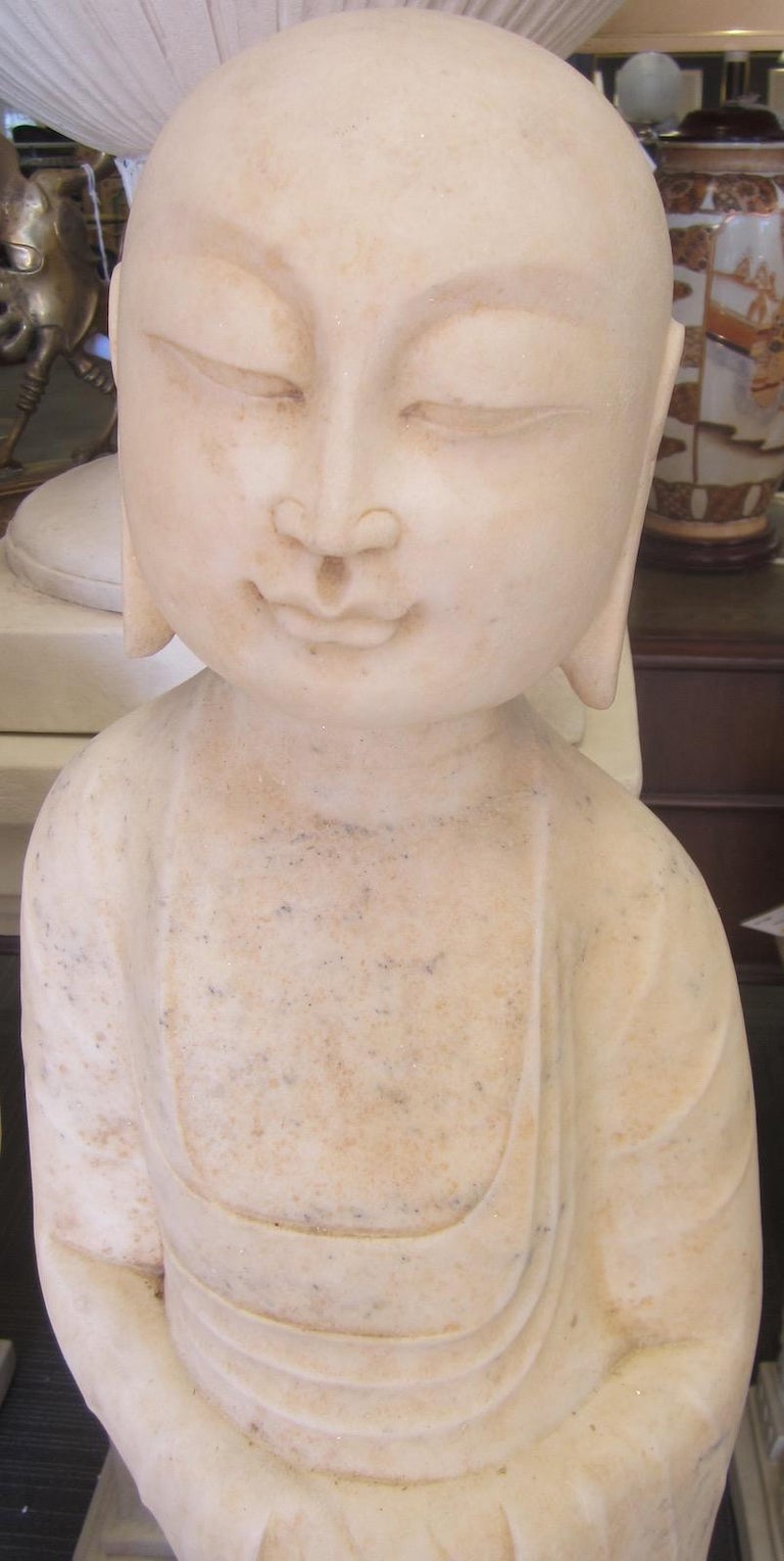 Pair of Asian Marble Statues For Sale at 1stDibs asian statues