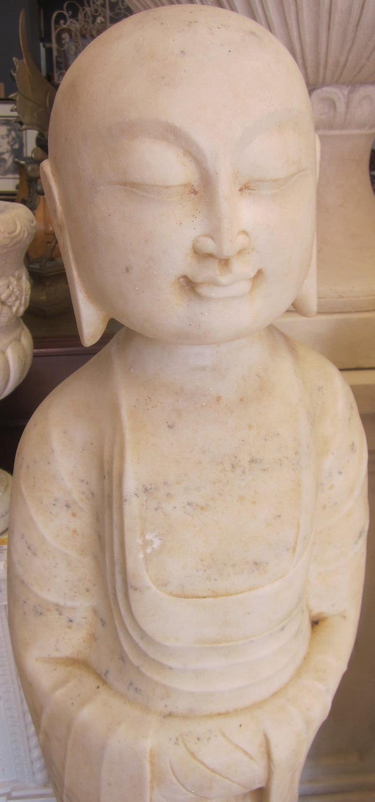 Pair of Asian Marble Statues For Sale at 1stDibs asian statues