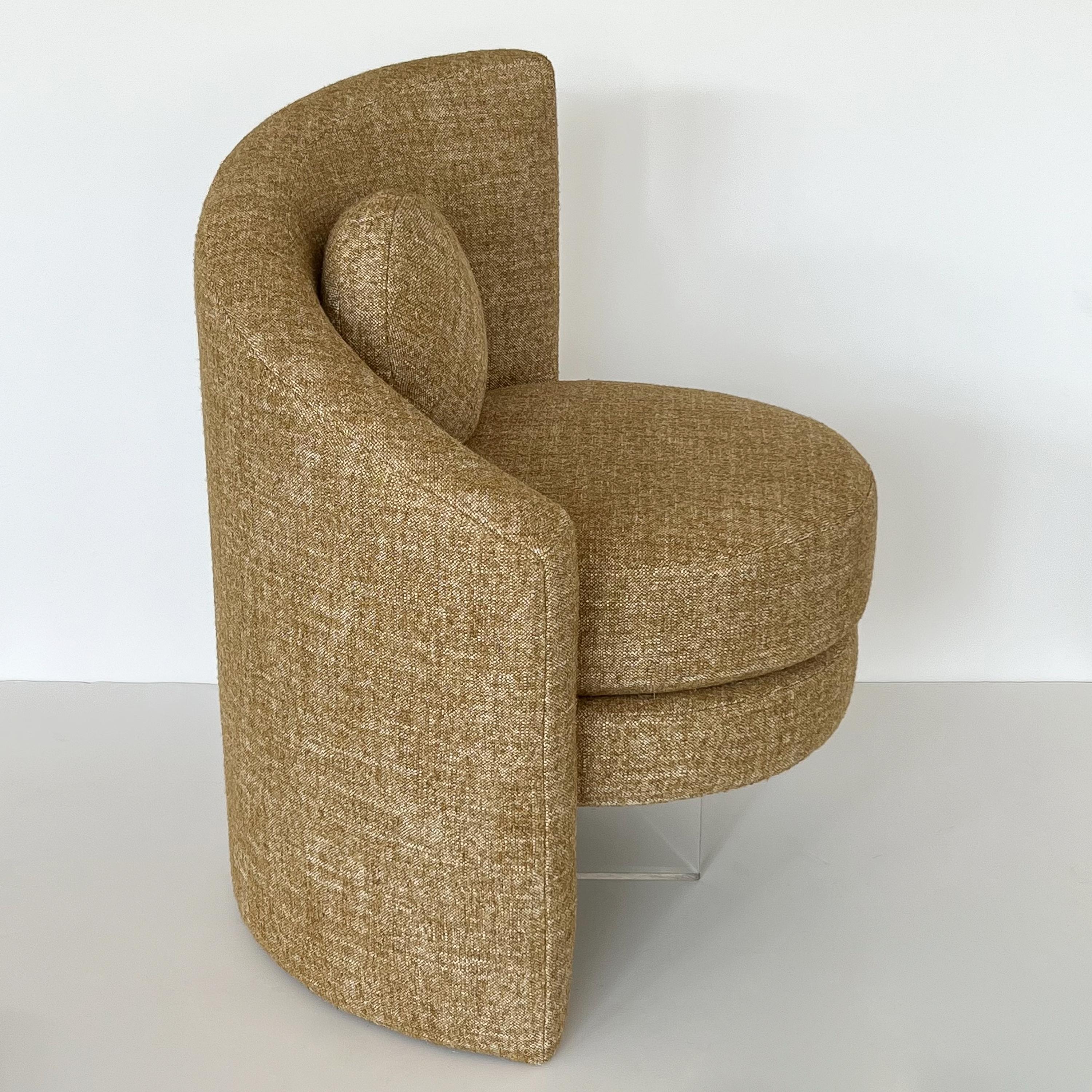 Pair Asymmetrical Postmodern Lounge Chairs 7