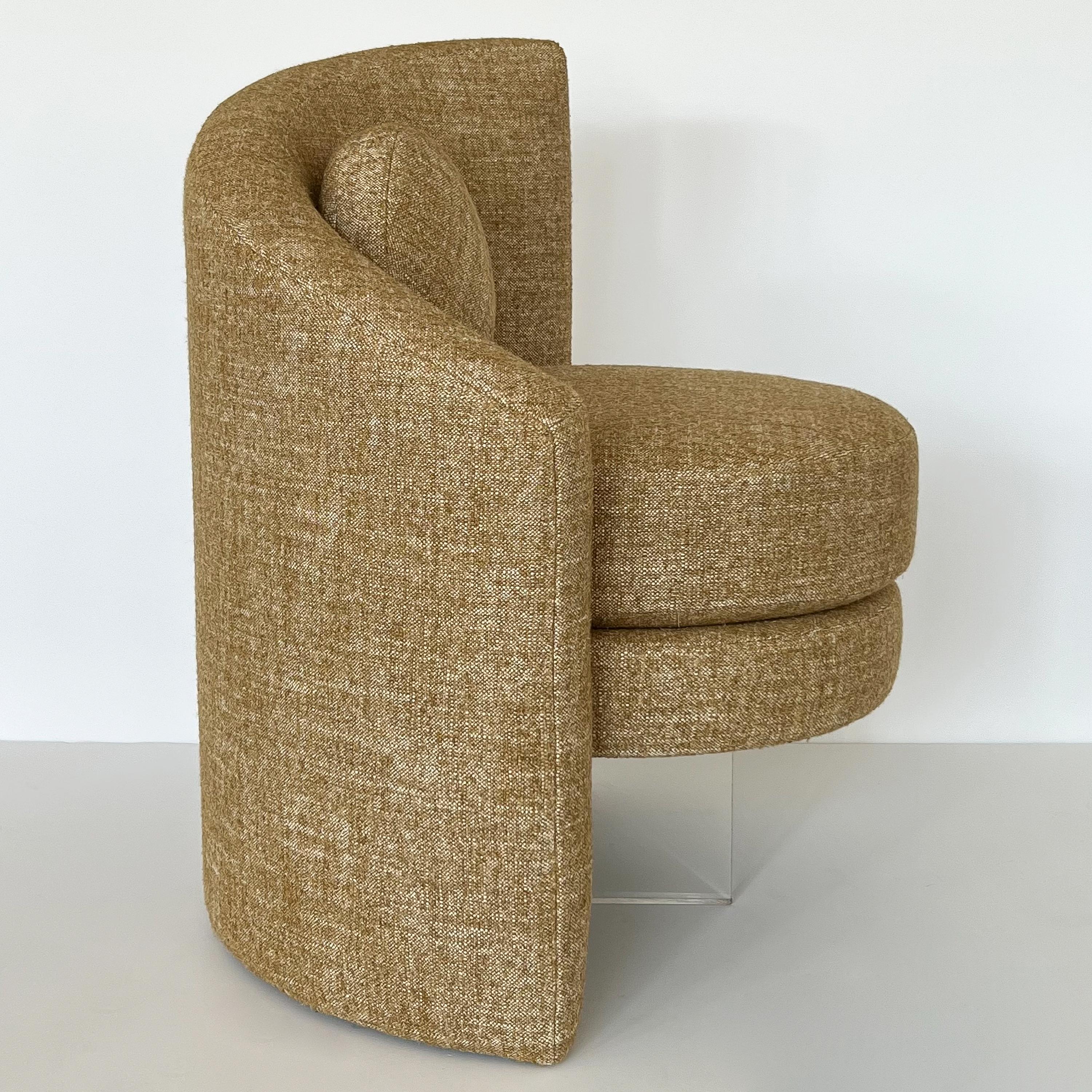 Pair Asymmetrical Postmodern Lounge Chairs 8