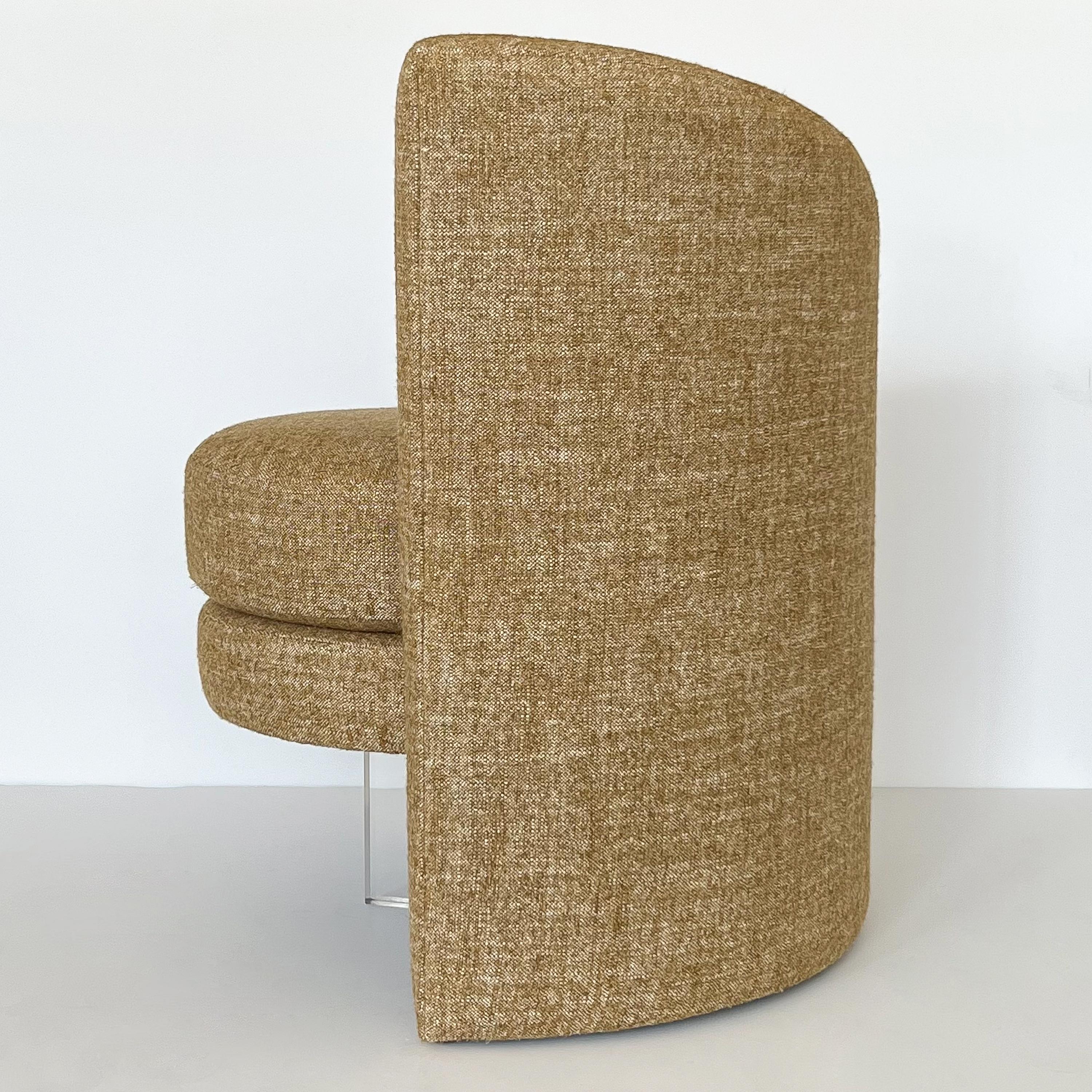 Pair Asymmetrical Postmodern Lounge Chairs 10
