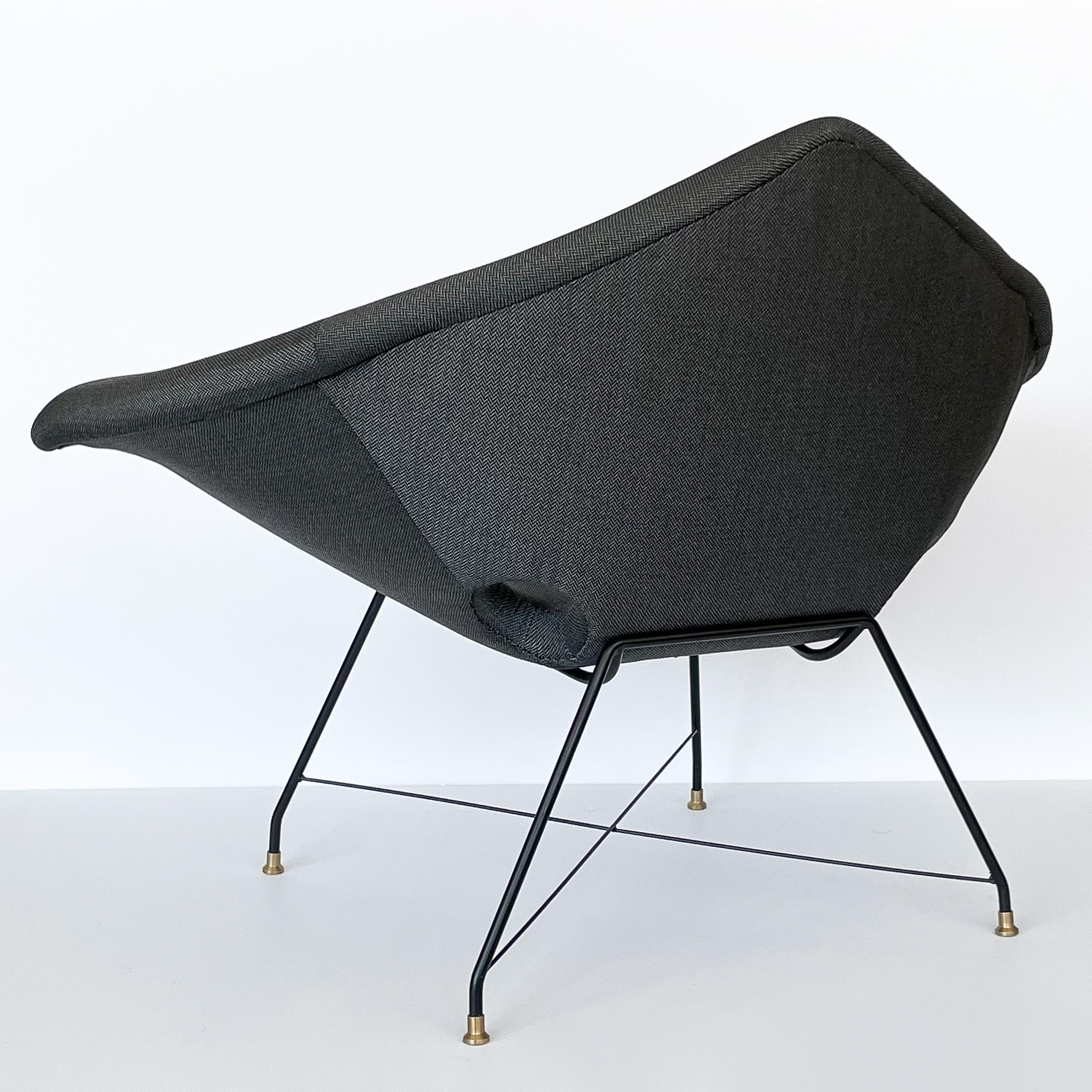 Pair of Augusto Bozzi Cosmos Lounge Chairs for Saporiti 3