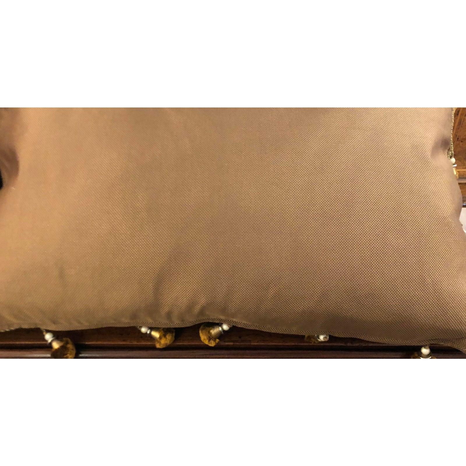 Renaissance Pair of Authentic Fortuny Pillows with Decor De Paris Trim