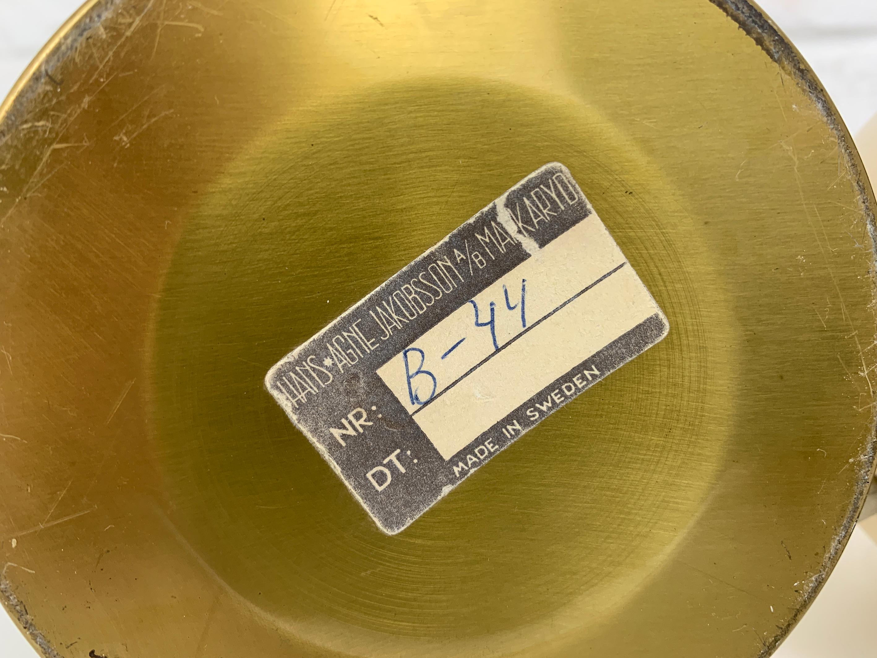 Paire de lampes de bureau B-44 de Hans-Agne Jakobsson pour AB Markaryd, Suède, années 1960 en vente 2
