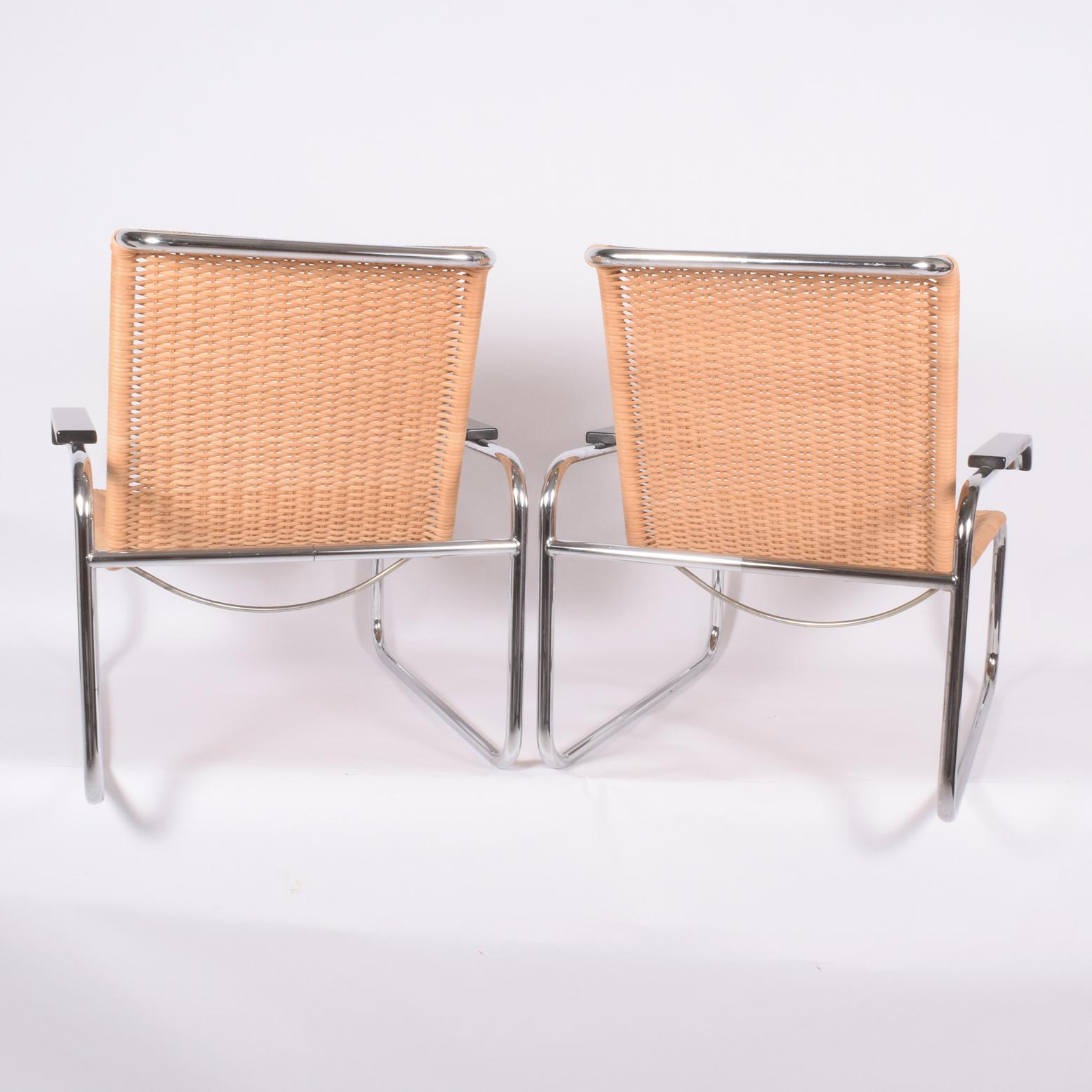 Pair of B35 Marcel Breuer Easy Chairs 1