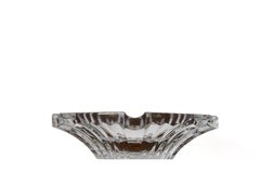 Pair Baccarat Crystal Ashtrays