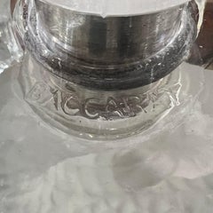 Pair Baccarat Dolphin Form Crystal Glass Candle Holders