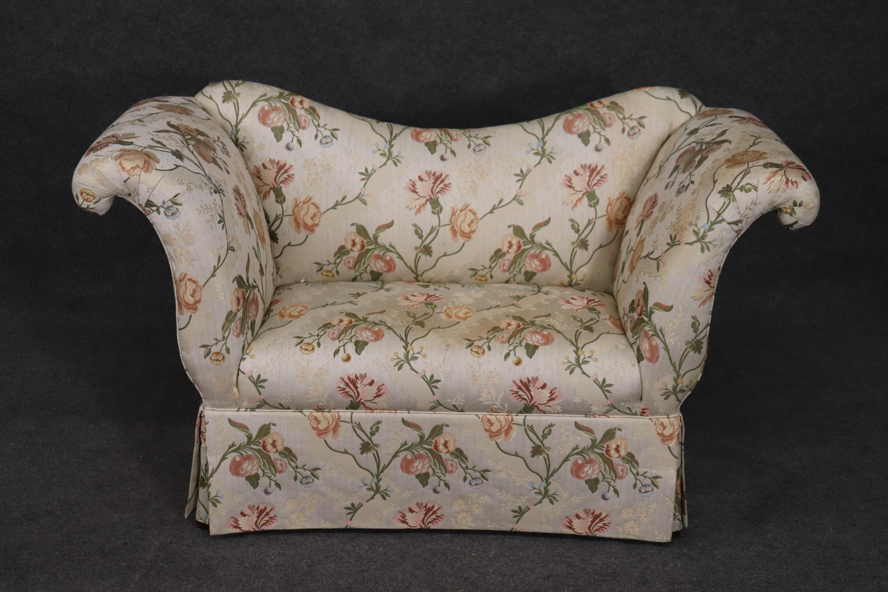 Upholstery Pair Baker Classic Bedroom Window Benches in Floral