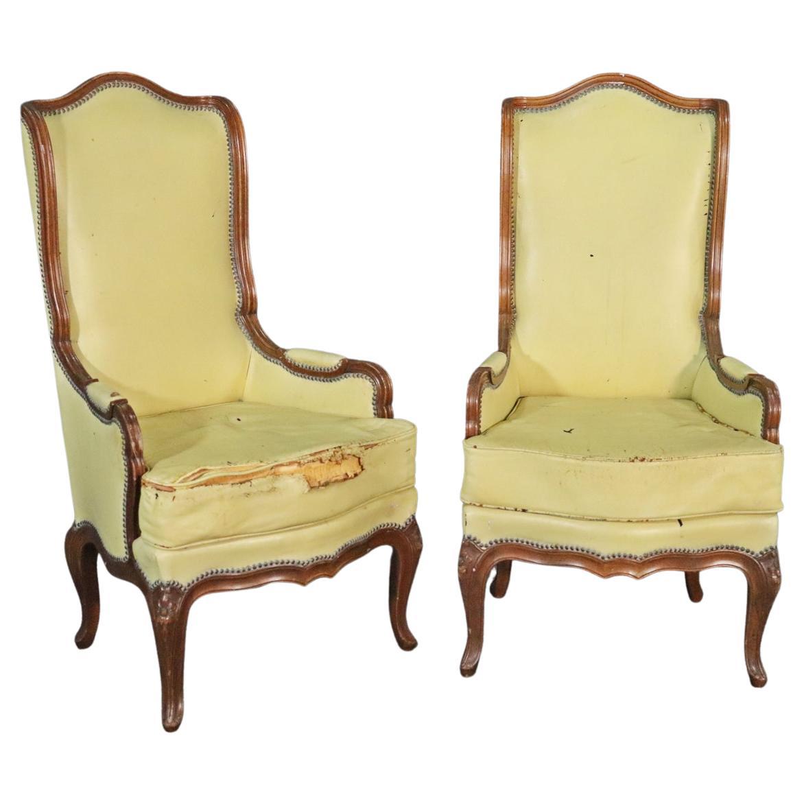 Pair Baker Furniture Company French Louis XV Armchairs, Circa 1950s