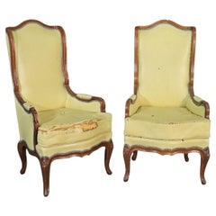 Pair Baker Furniture Company French Louis XV Armchairs, Circa 1950s