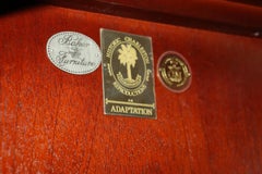 Pair Baker Historic Charleston Collection Georgian Mahogany China Cabinets