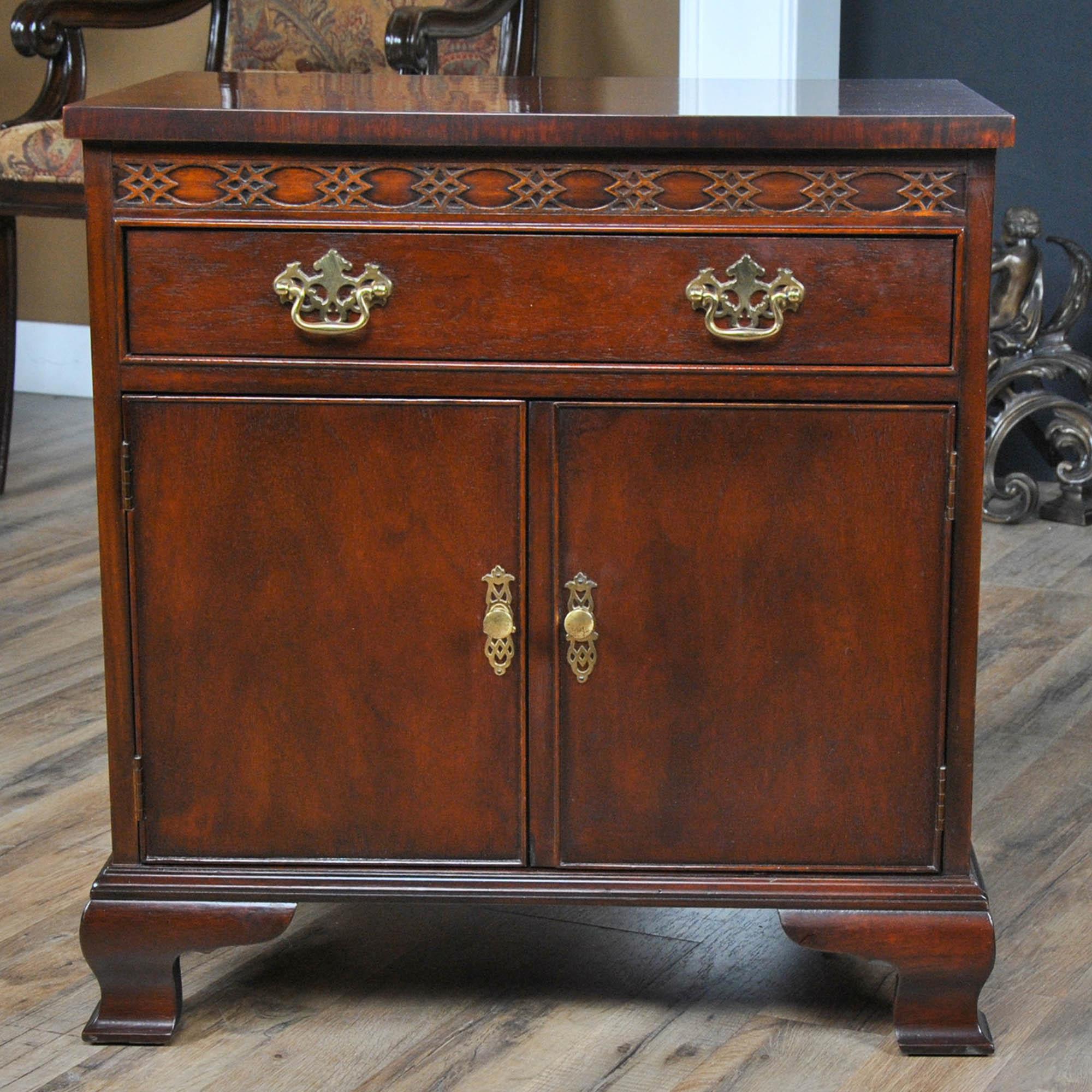 North American PAIR Baker Mahogany Night Stands For Sale