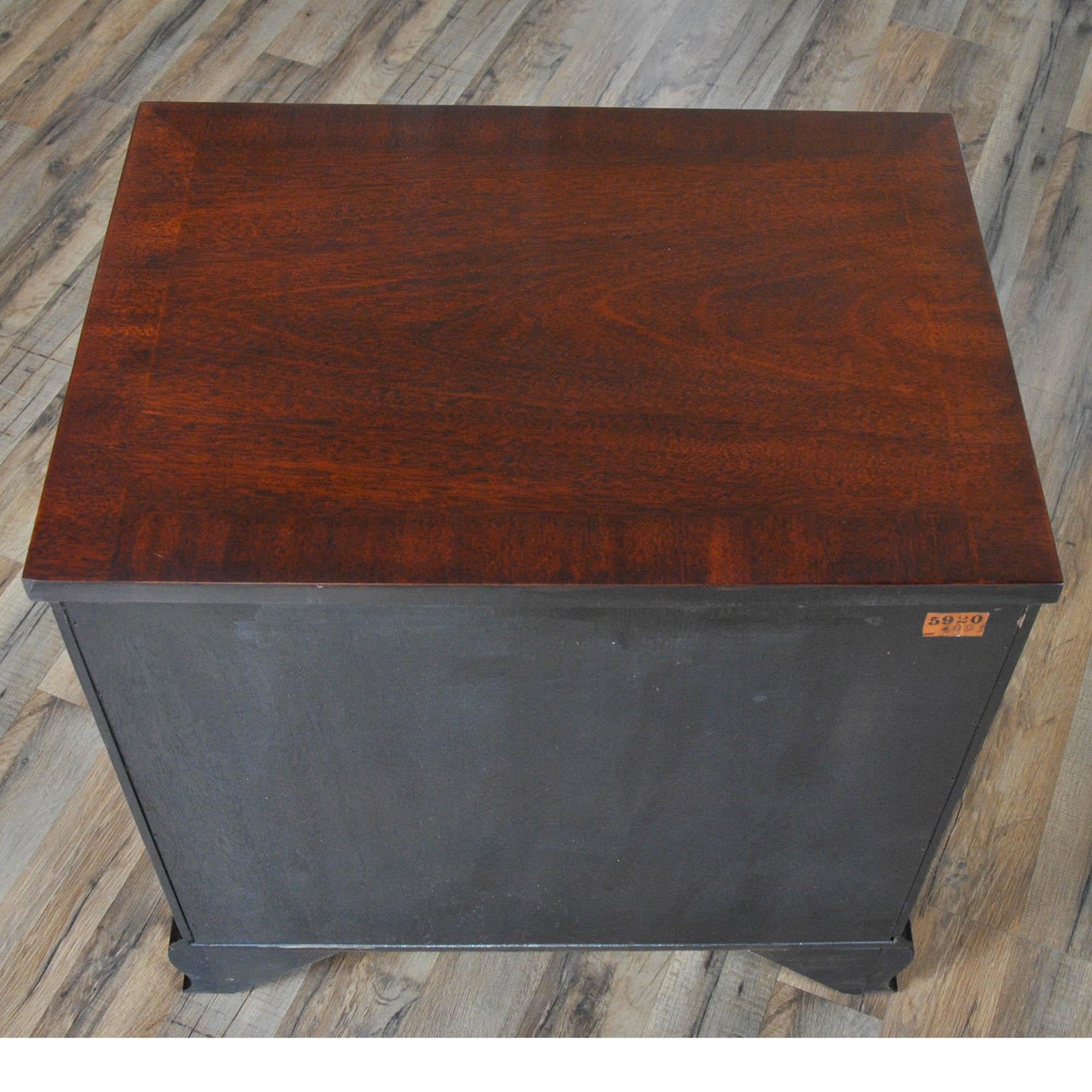 20th Century PAIR Baker Mahogany Night Stands For Sale