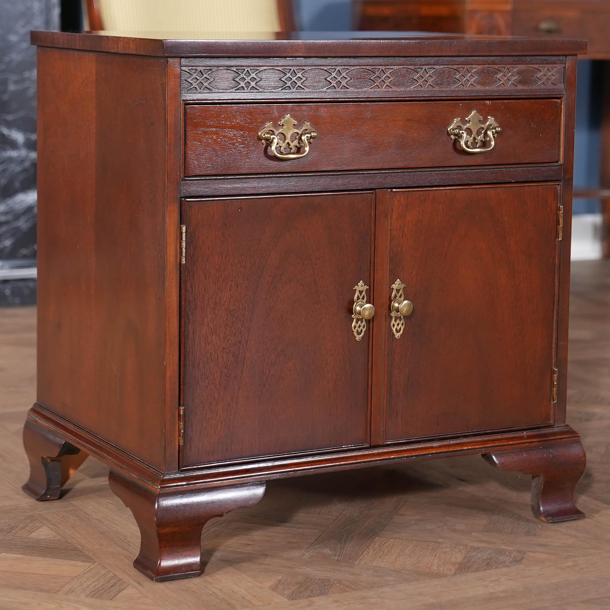 PAIR Baker Mahogany Night Stands For Sale 2
