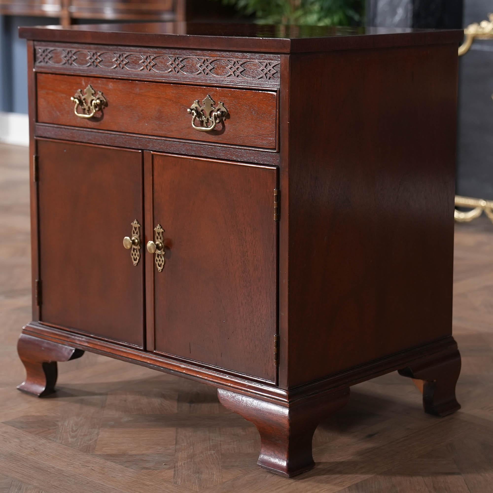 PAIR Baker Mahogany Night Stands For Sale 3