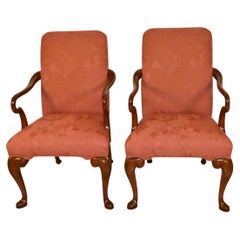 Pair Baker Side Chairs From The Stately Homes Collection